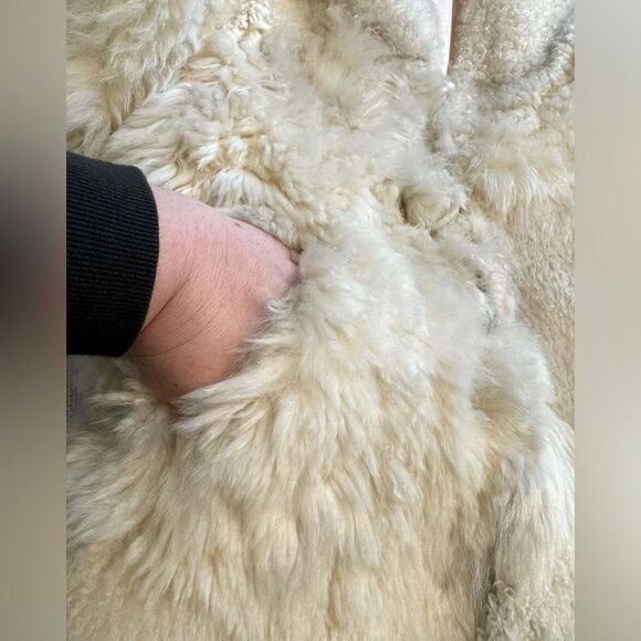 Vintage 1984 alpaca fur jacket with fur buttons Purchased new in L.A. 1980s  xs - Picture 9 of 16